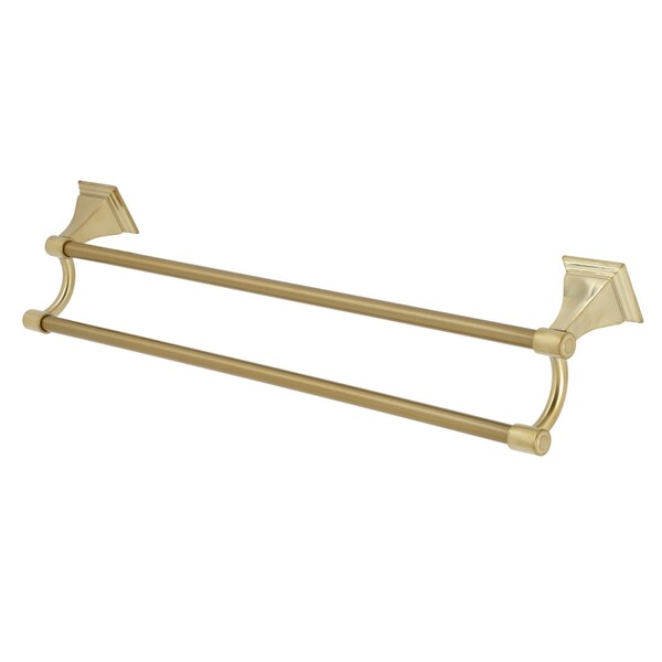 BAH6123BB Monarch 24" Dual Towel Bar, Brushed Brass
